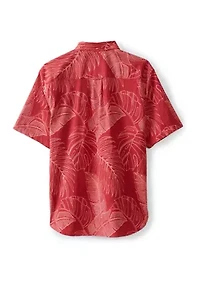 Men's Sport Vine Line Print Polo Shirt