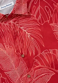 Men's Sport Vine Line Print Polo Shirt