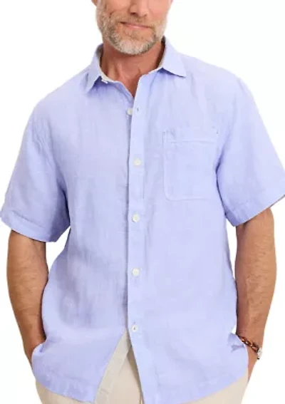 Short Sleeve Paradise Button Up Shirt