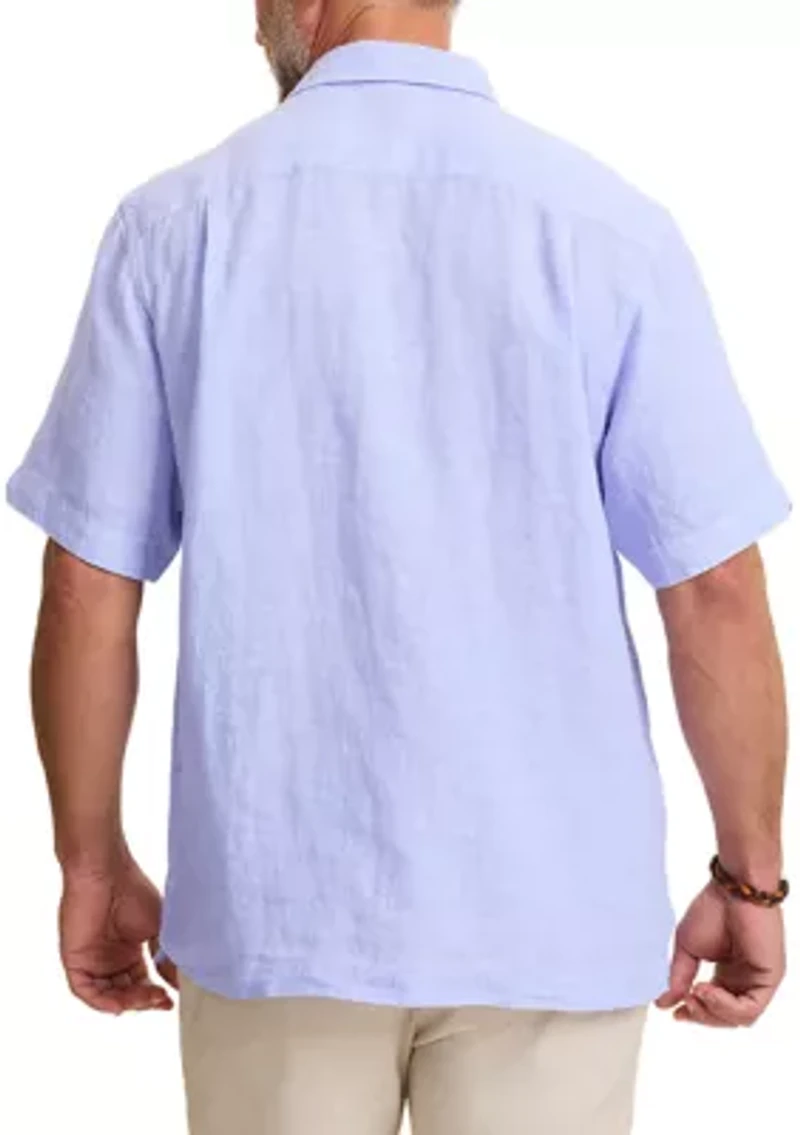 Short Sleeve Paradise Button Up Shirt