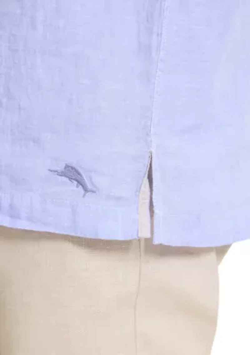 Short Sleeve Paradise Button Up Shirt