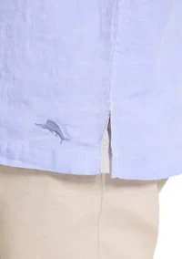 Short Sleeve Paradise Button Up Shirt