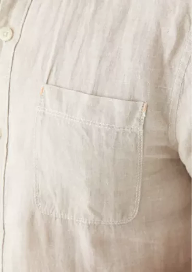 Short Sleeve Paradise Button Up Shirt