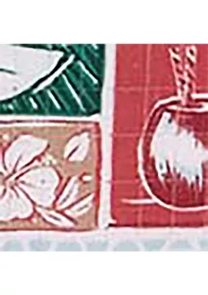 Short Sleeve Coastal Gift Wrap Print Button Down Shirt