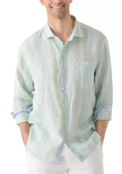 Men's Delgada Striped Button Down Shirt