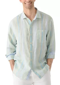 Men's Delgada Striped Button Down Shirt