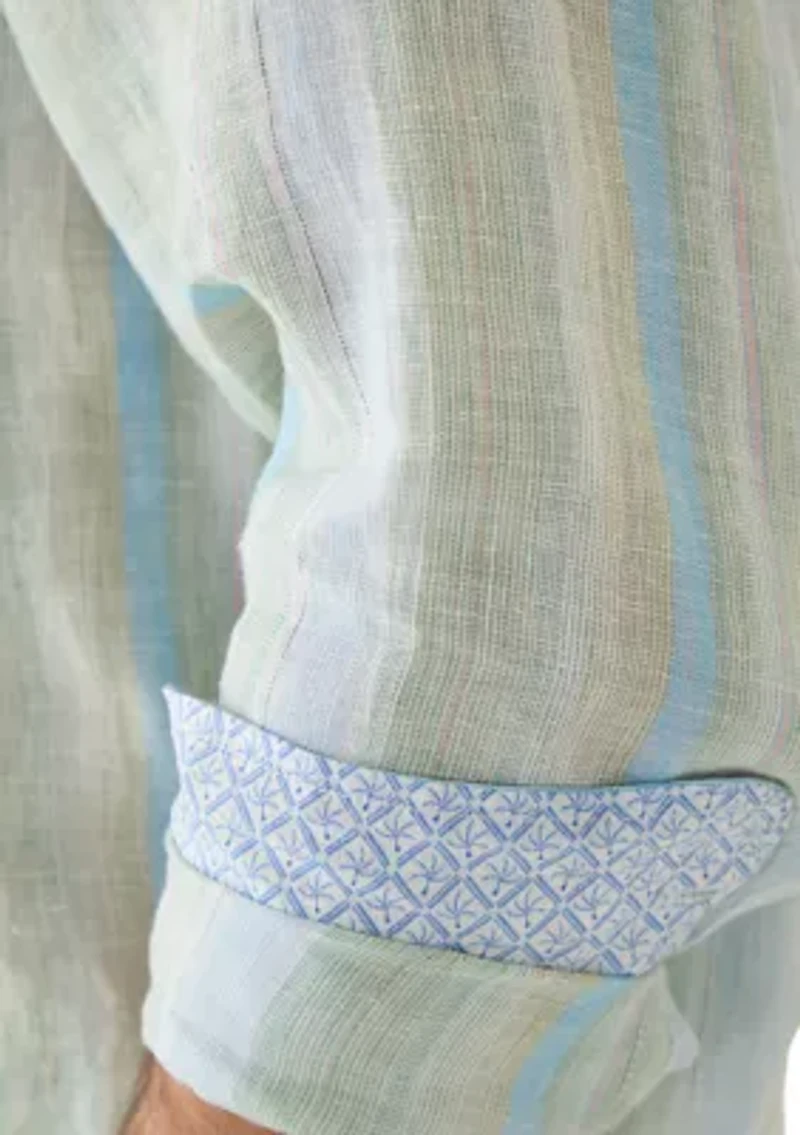 Men's Delgada Striped Button Down Shirt