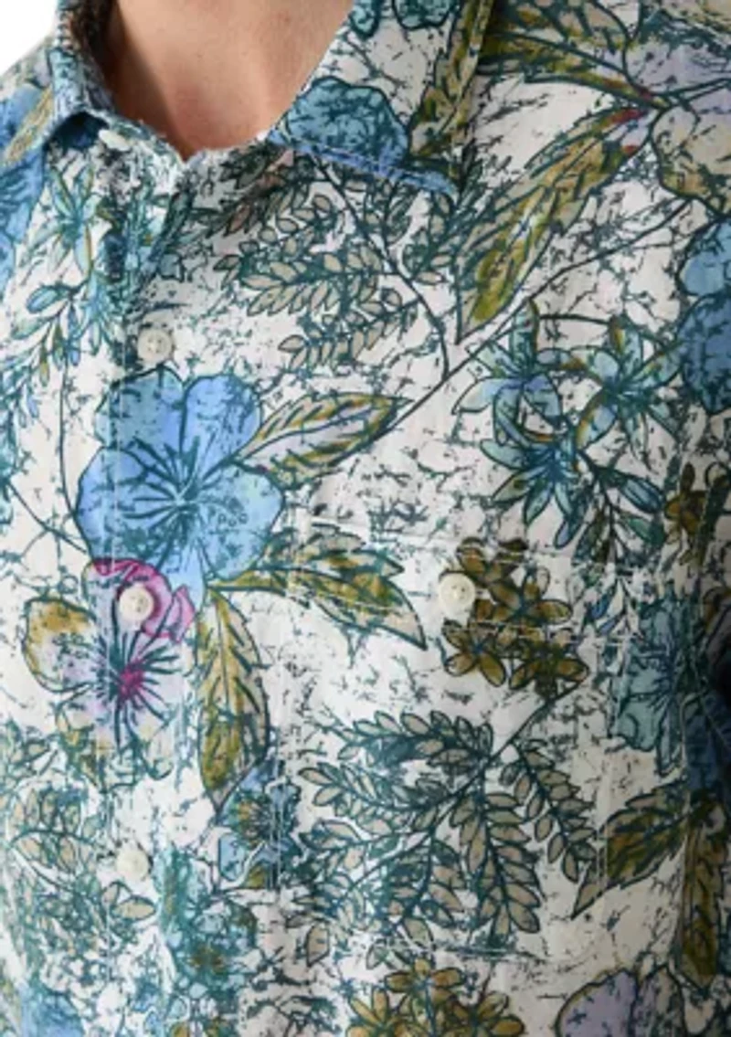 Men's Linen Al Fresco Bloom Shirt