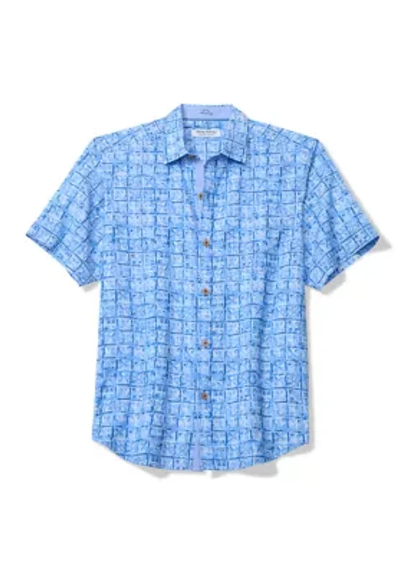 Men's Coastal Ease Carrico Tiles Print Shirt