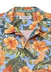 Men's Coastal Edge Golden Garden Print Shirt