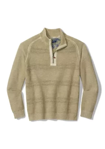 Saltwater Textured Half Zip Pullover