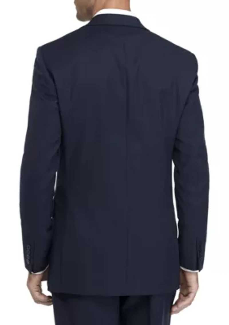 Blue and Charcoal Birdseye Suit Separate Coat