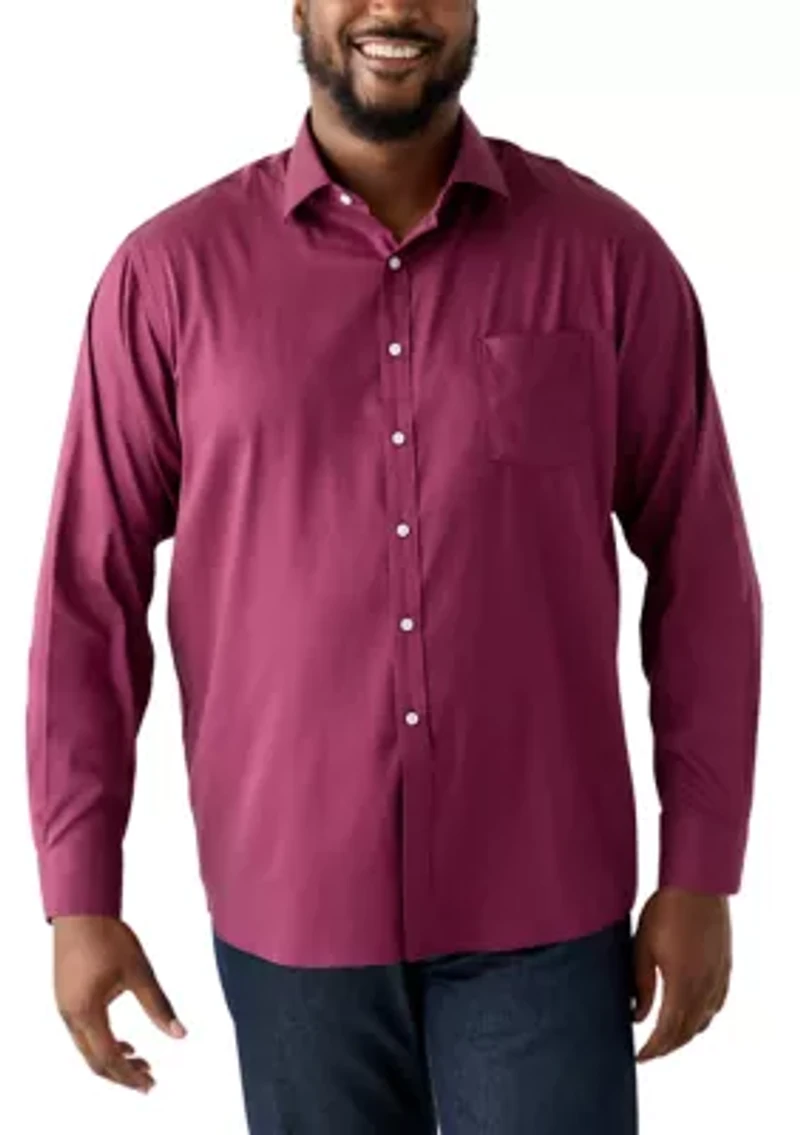 Men's Big Passport Collection Travel Stretch Dress Shirt
