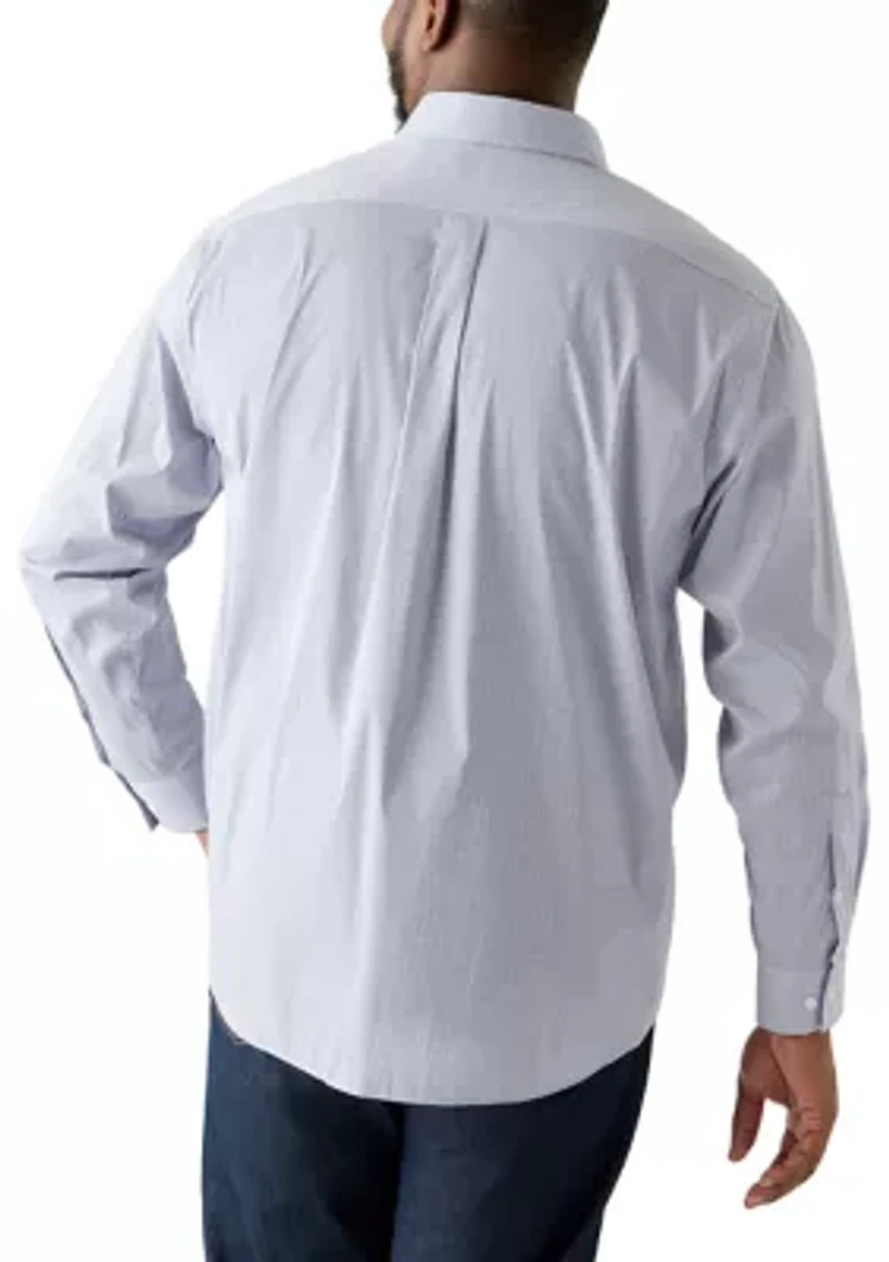 Big & Tall Plaid Passport Travel Shirt