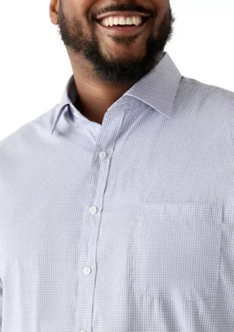 Big & Tall Plaid Passport Travel Shirt