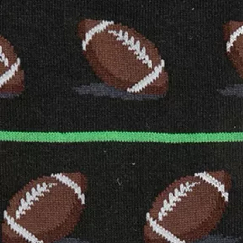 Football Printed Crew Socks - Single Pair