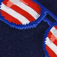 Men's Patriotic Sunglasses Crew Socks