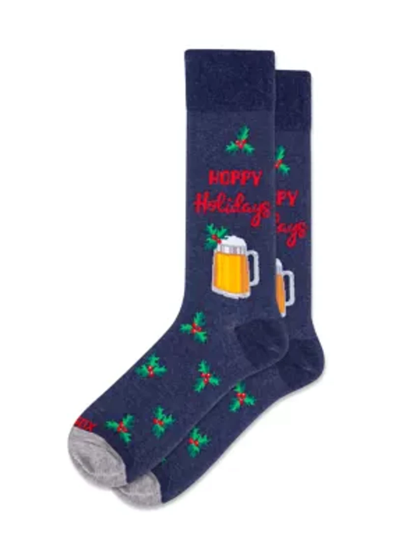 Hoppy Holidays Crew Socks