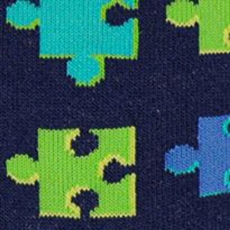 Puzzle Piece Printed Socks