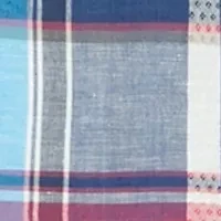 Big & Tall Short Sleeve Plaid Linen Camp Shirt