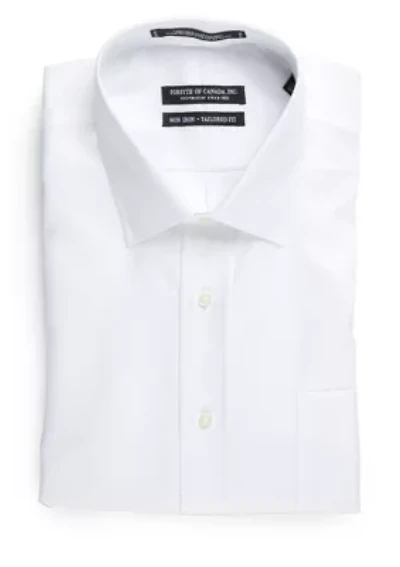 Tailored Fit Non-Iron Royal Oxford Dress Shirt
