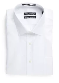 Tailored Fit Non-Iron Royal Oxford Dress Shirt