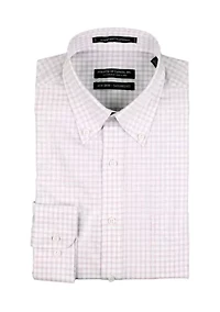 Men's Windowpane Button Down Shirt