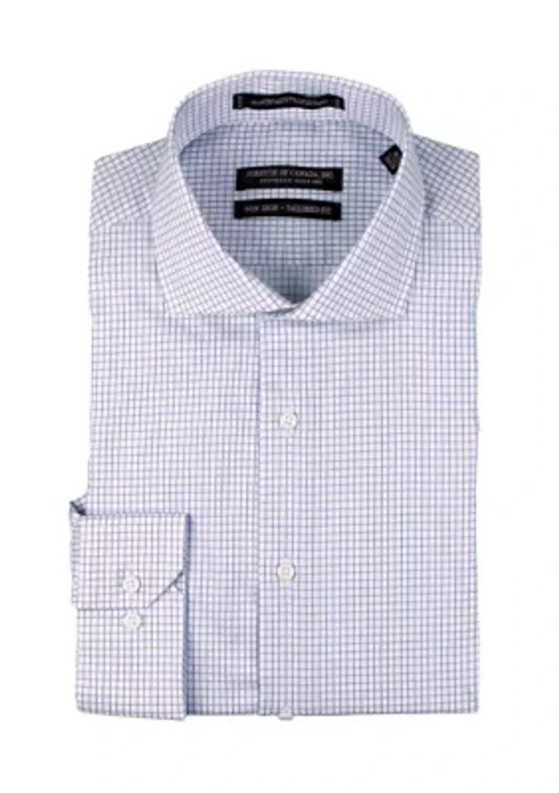 Men's Midnight Check Spread Collar Shirt