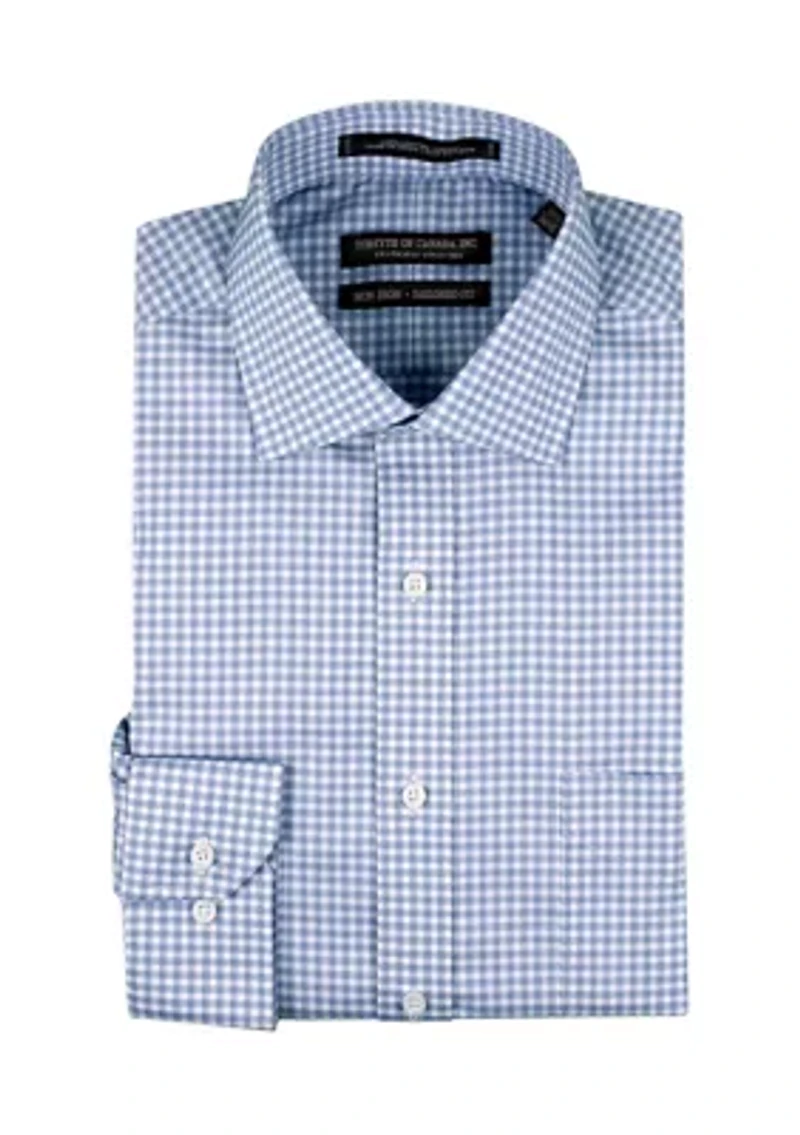 Men's Check Print Button Down Shirt