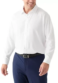 Men's Big Twill Solid Performance Dress Shirt
