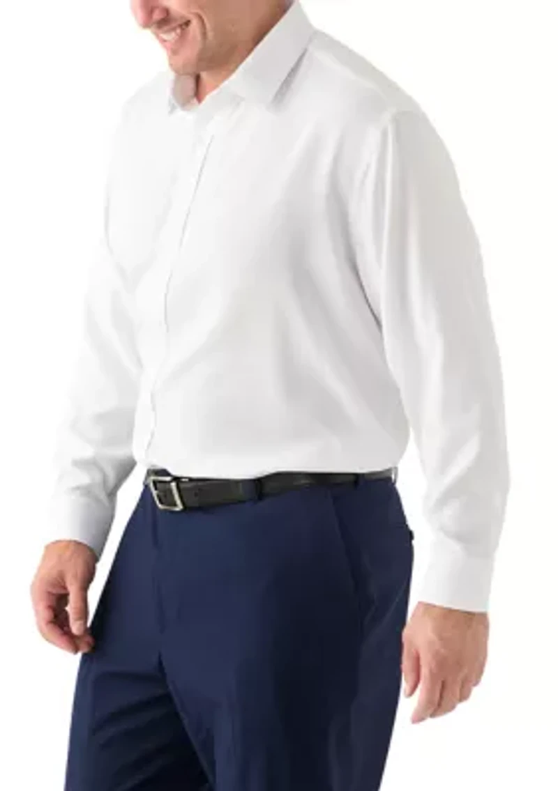 Men's Big Twill Solid Performance Dress Shirt