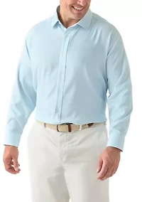 Men's Big Twill Solid Performance Dress Shirt