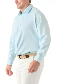 Men's Big Twill Solid Performance Dress Shirt
