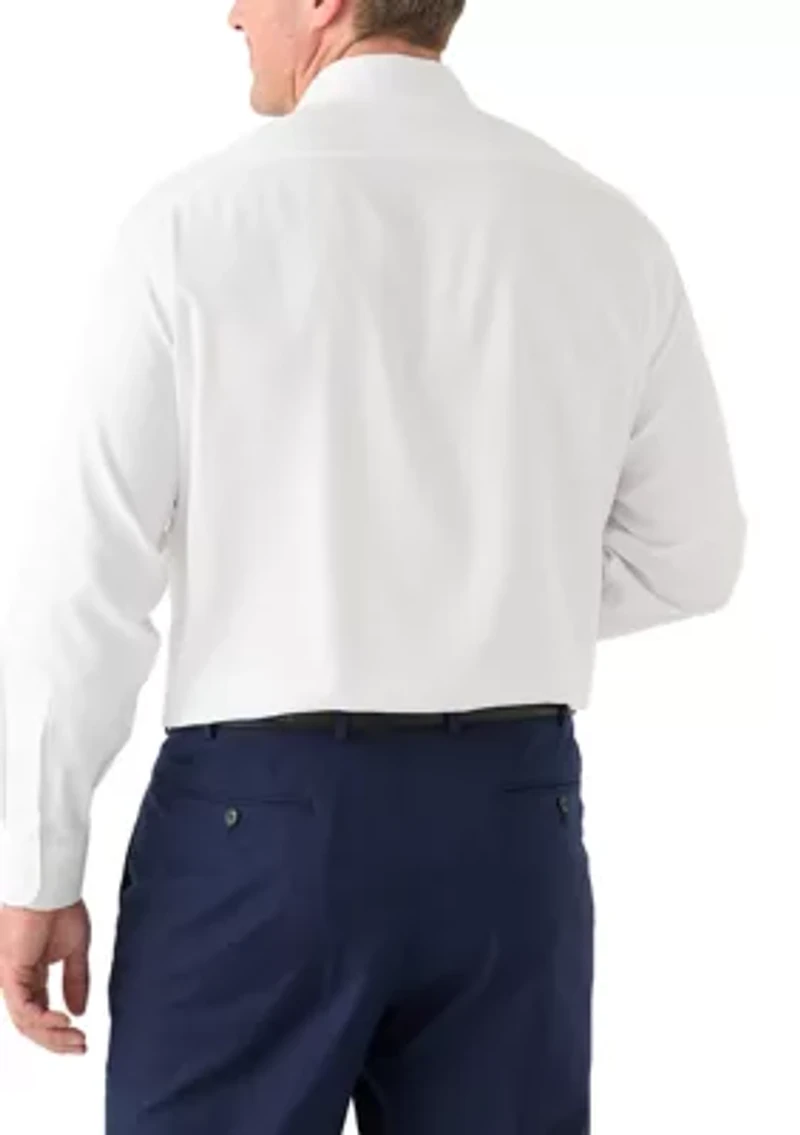 Men's Tall Twill Solid Performance Dress Shirt
