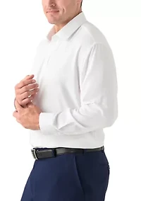 Men's Tall Twill Solid Performance Dress Shirt