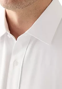 Men's Tall Twill Solid Performance Dress Shirt