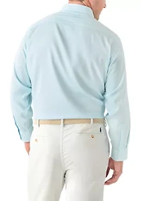 Men's Tall Twill Solid Performance Dress Shirt