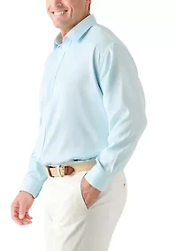 Men's Tall Twill Solid Performance Dress Shirt
