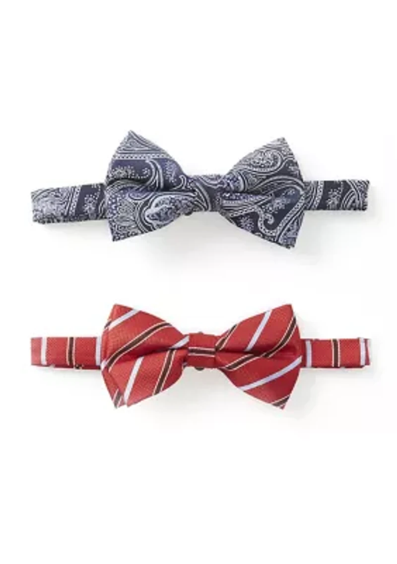 Big & Tall Set of 2 Printed Bow Ties