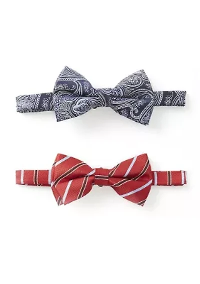 Big & Tall Set of 2 Printed Bow Ties