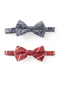 Big & Tall Set of 2 Printed Bow Ties