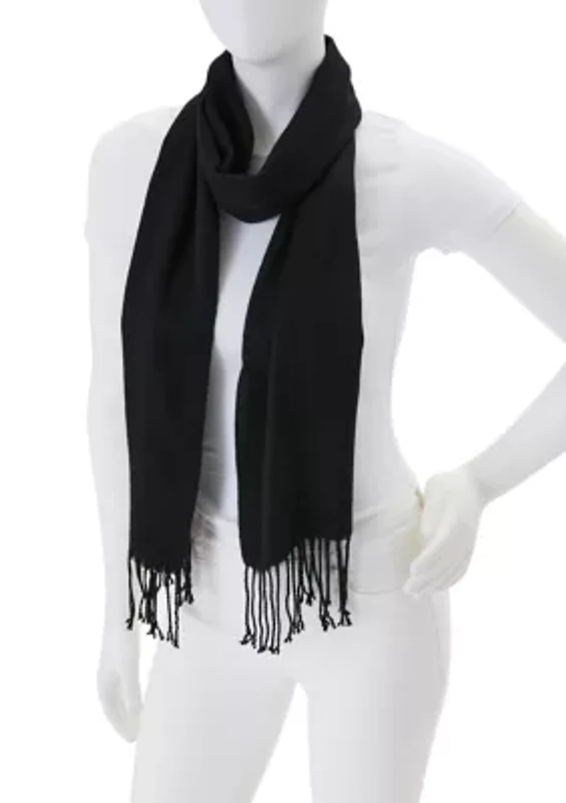 Acrylic Scarf with Fringe