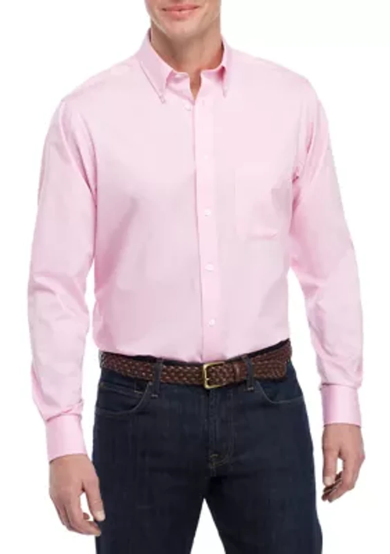 Regular Fit All Over Stretch Dress Shirt