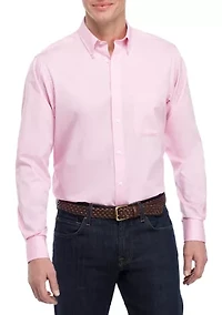 Regular Fit All Over Stretch Dress Shirt