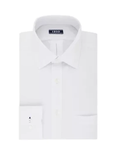 Regular Fit Long Lasting White All Over Stretch Dress Shirt