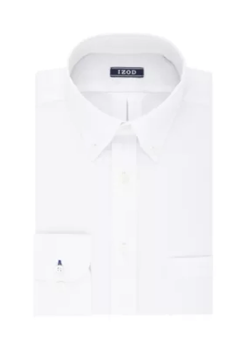 Big & Tall Solid White Stretch Shirt
