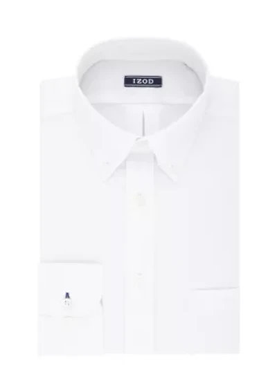 Big & Tall Solid White Stretch Shirt