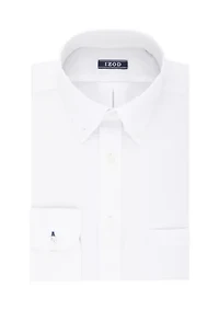 Big & Tall Solid White Stretch Shirt