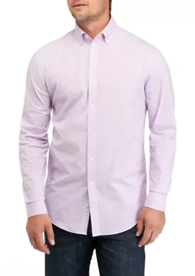Men's Slim Fit Stretch Cool FX Cooling Collar Dress Shirt