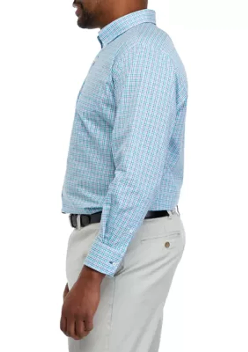 Big & Tall Allover Stretch Dress Shirt